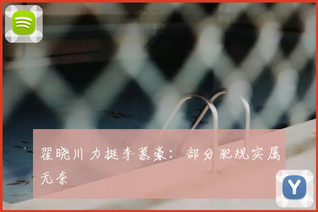 翟晓川力挺李慕豪：部分犯规实属无奈